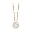 Round Cut Halo Diamond Pendant Sale