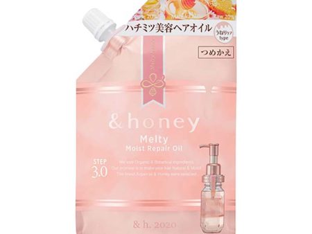 &honey Melty Moisture Repair Hair Oil Refill - Honey-based Wavy Care to Smooth Out Frizz and Curls, 75ml For Sale