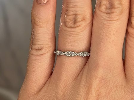 Amara  Twist Micro Set 0.20ct Diamond Eternity Ring ET69 on Sale