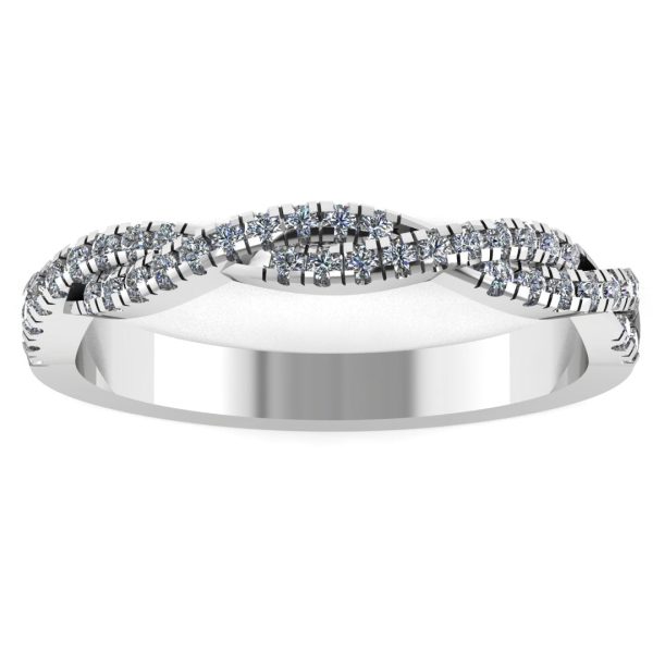 Amara  Twist Micro Set 0.20ct Diamond Eternity Ring ET69 on Sale