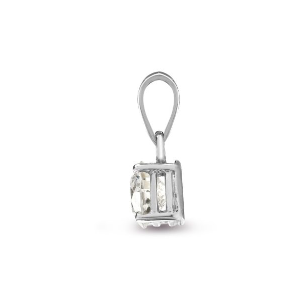 18ct White Gold 1.00ct 4 Claw Diamond Solitaire Pendant Sale