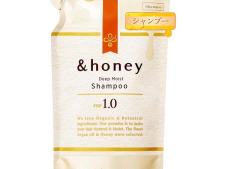 &honey Deep Moist Shampoo 1.0 Super Moisturizing Organic Formula for Intensive Moisturization 350ml Refill For Cheap