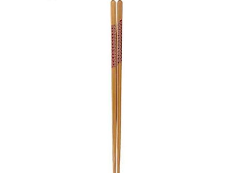 Ishida Painted Japanese bamboo chopsticks Traditional wave design, anti-slip Online now