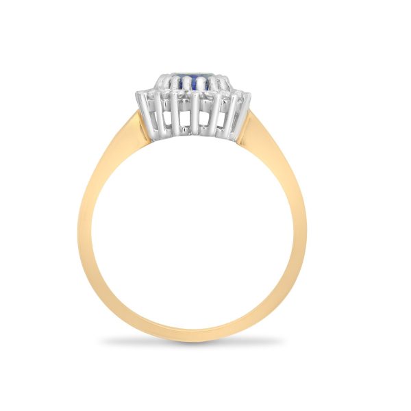 9ct Yellow Gold Diamond And Sapphire Ring Online Hot Sale