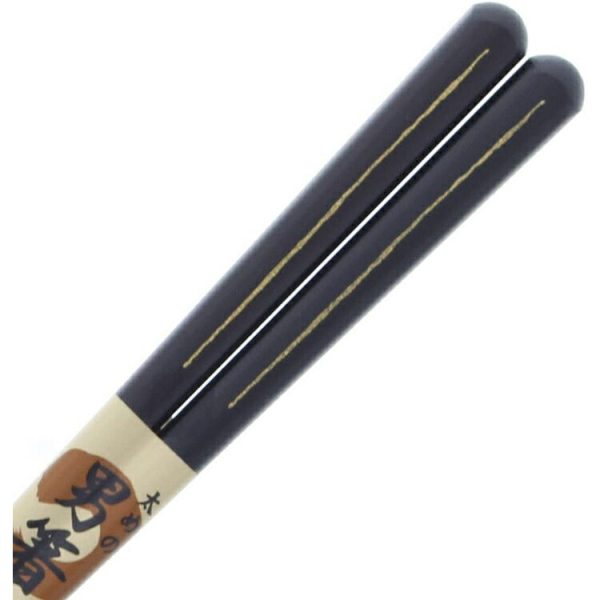 Ishida Painted Japanese Chopsticks Black Sen Ichihan Men s Style Thick design Online now