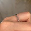 Suvi  Wave Shaped Micro Set 0.30ct Diamond Eternity Ring ET53 Supply