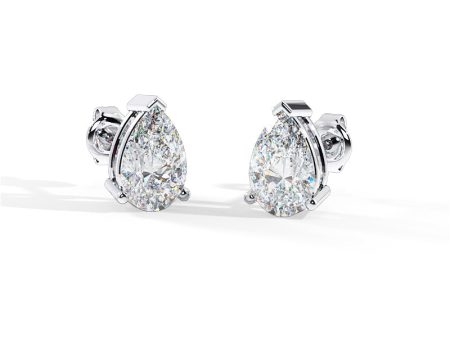 Pear Shape Diamond Stud Earrings - EPS3B on Sale