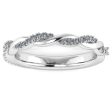 Ayla  Micro Set 0.40ct Diamond Intertwined Shaped Eternity Ring ET57 Hot on Sale