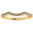 Suvi  Wave Shaped Micro Set 0.30ct Diamond Eternity Ring ET53 Supply