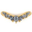 Alice  Petals Pear, Marquise and Round 0.90ct Diamonds Shaped Eternity Band ET18 For Discount