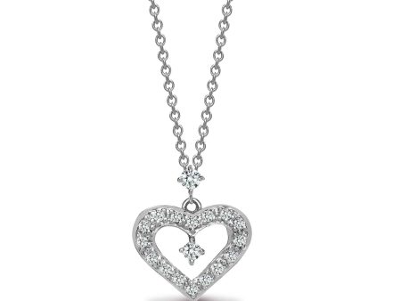 18ct White gold 16pt diamond pendant - 16  Chain included Supply