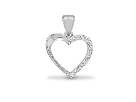 18ct White 0.06ct Diamond Pendant Cheap