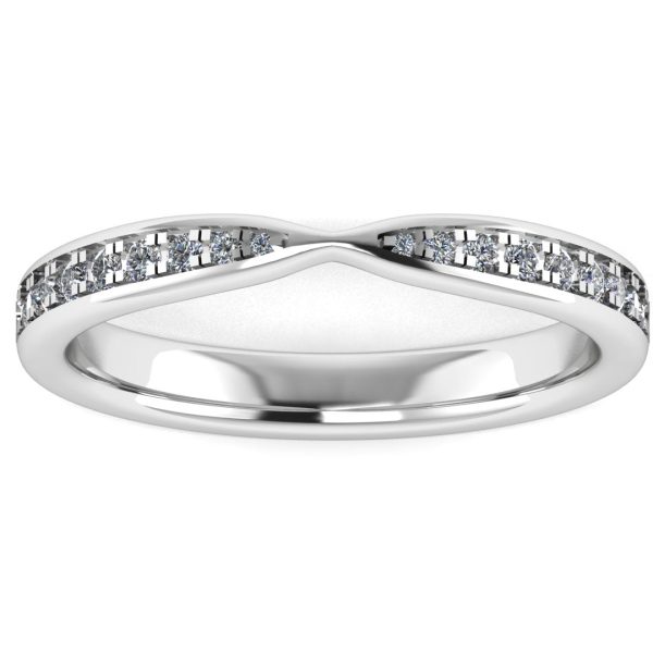 Sole  0.15ct Diamond Gradient Eternity Ring ET64 Supply