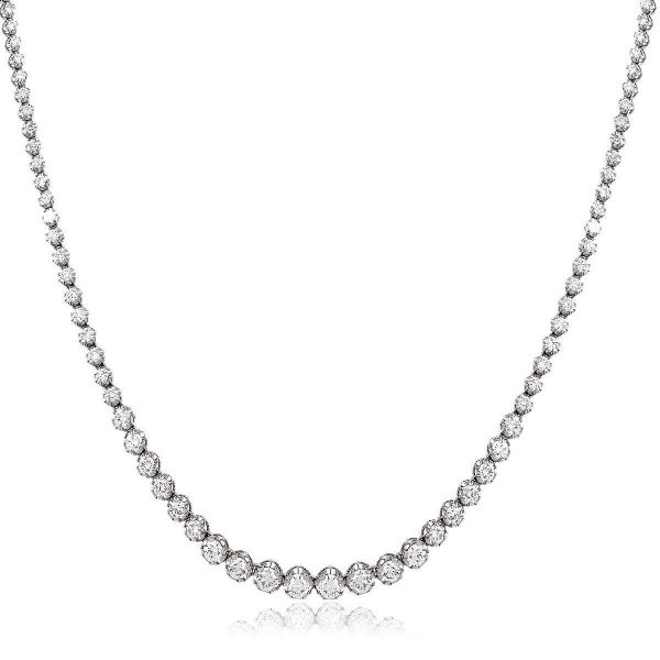 Illusion Set Diamond Necklace Supply