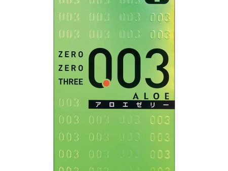 Zero Zero Three Condoms 0.03mm Aloe 10 pcs Ultra Thin Snug Fit Sale