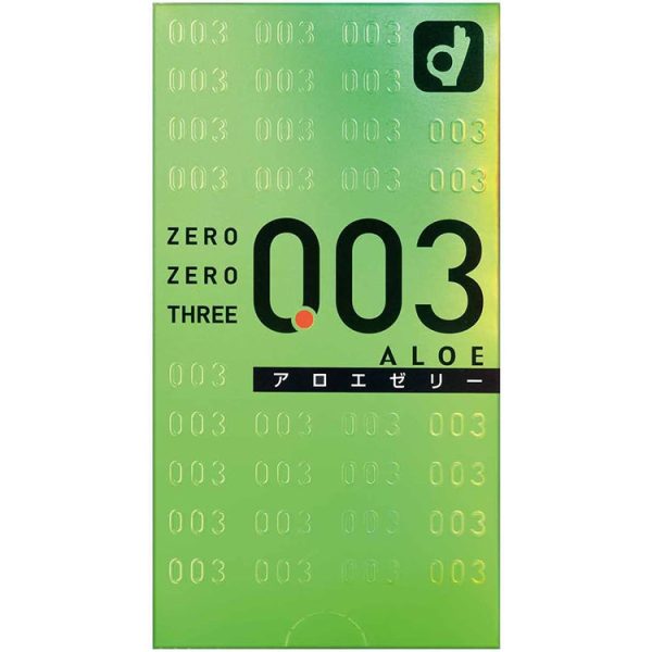 Zero Zero Three Condoms 0.03mm Aloe 10 pcs Ultra Thin Snug Fit Sale