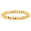 Aspen  Minimalist Twisted Rope Contemporary Eternity Ring ET72 Hot on Sale