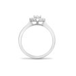 18ct White 0.40ct Diamond Cluster Mill-Grain Edge Ring on Sale