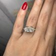 Marvey  Marquise Cut 4 Carat Under Halo Engagement Ring Cheap