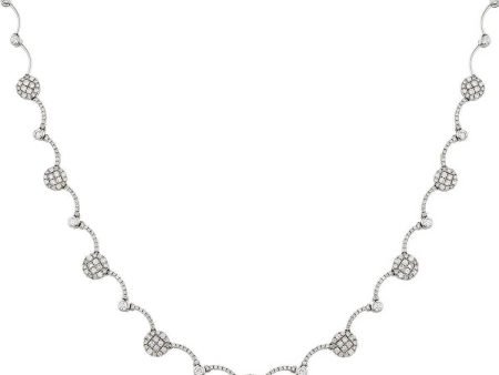 Diamond Cluster Necklace Cheap