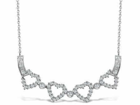 18ct White gold 45pt diamond pendant - 16  Chain included Fashion