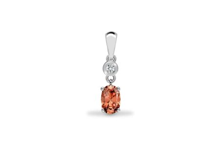 9ct White Diamonds - 4pts Morganite - 45pts Drop Pendant Online Hot Sale