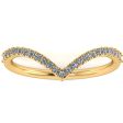 Stella  V Shaped 0.25ct Micro Set Diamond Eternity Ring ET45 Fashion