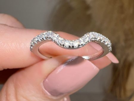 Esme  U Shaped Micro Set 0.30ct Diamond Eternity Ring ET43 For Sale