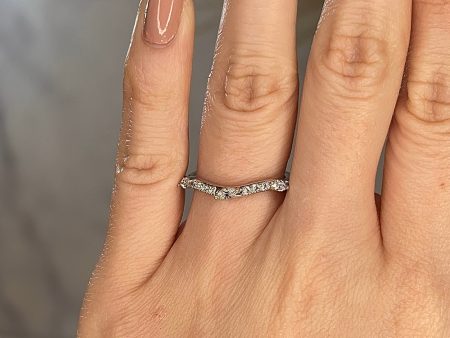 Kai  Dainty Marquise Leaf 0.30ct Diamonds on Wave Shaped Eternity Ring ET16 Sale