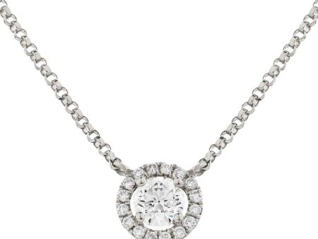 Round Brilliant Halo Pendant Online Sale