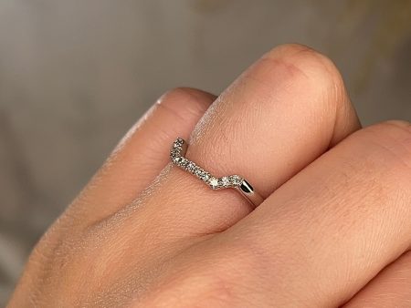 Lil  Dainty Micro Set Square Shaped 0.10ct Diamond Eternity Ring ET54 Hot on Sale