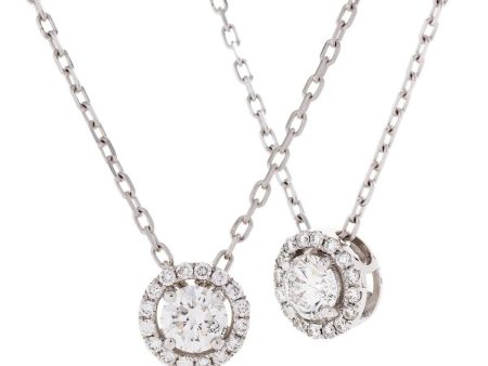 Round Brilliant Diamond Halo Pendant For Discount