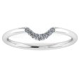 Mina  Dainty U Shaped 0.10ct Diamond Eternity Ring ET56 on Sale