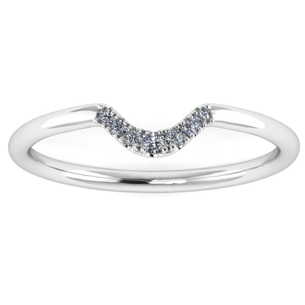 Mina  Dainty U Shaped 0.10ct Diamond Eternity Ring ET56 on Sale