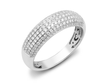 18ct White 0.50ct Diamond Bombay Ring For Cheap