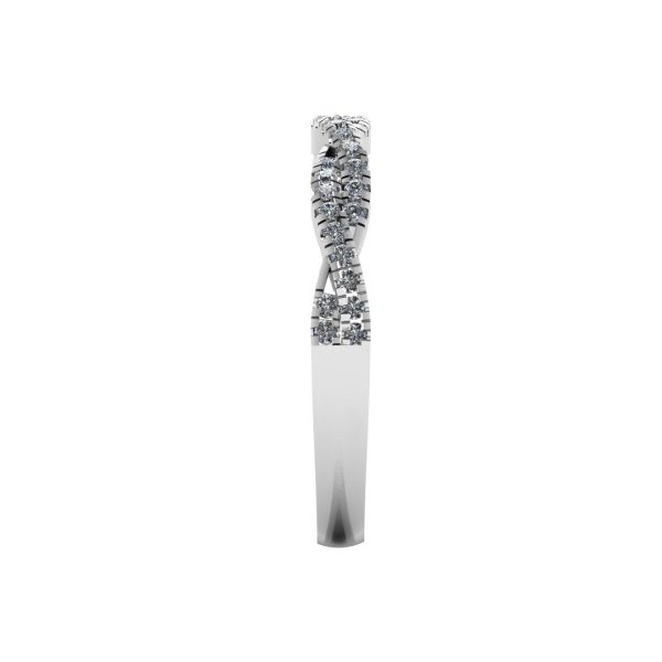 Amara  Twist Micro Set 0.20ct Diamond Eternity Ring ET69 on Sale