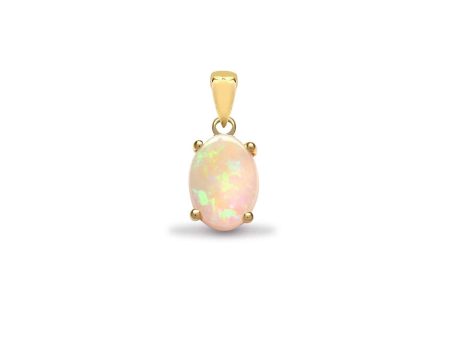 18ct Yellow Gold Opal Pendant Cheap