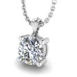 Round Brilliant Solitaire Natural Diamond Pendant PSRB4B Supply