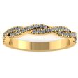 Amara  Twist Micro Set 0.20ct Diamond Eternity Ring ET69 on Sale