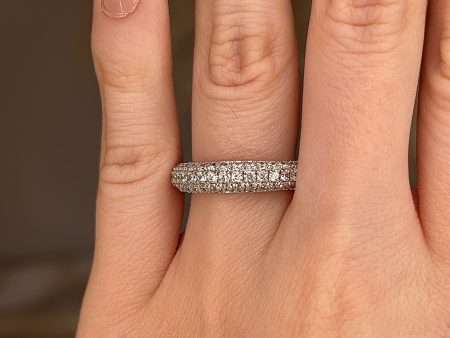 Diamond Paved Set Eternity Band Wedding Ring PVRB Online