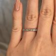 Lelia  Dainty Round and Emerald Cut 0.40ct Diamond Ring ET73 Fashion