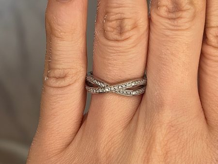 Ciana  Crossover Grain Set 0.20ct Diamond Eternity Ring ET67 Cheap