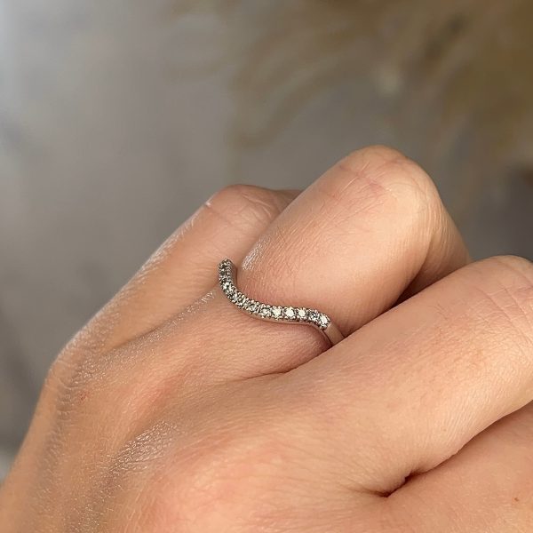 Leia  Micro Set 0.20ct Diamond Shaped Eternity Ring ET21 Online Sale