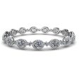 Oval Shape Halo 9 Carat Diamond Bracelet BRHAOC Hot on Sale