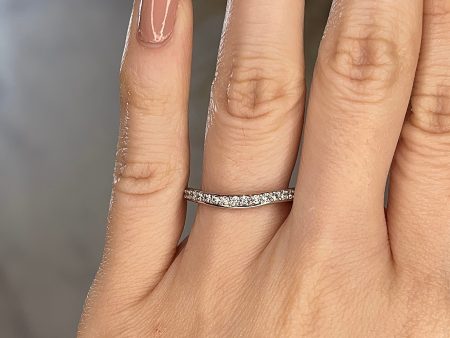 Malin  Subtly Shaped Dainty 0.35ct Diamond Eternity Band ET26 Online Hot Sale