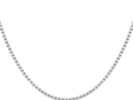 Half Set Diamond Necklace For Sale