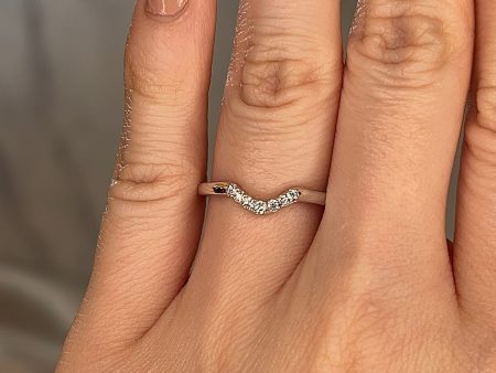 Mina  Dainty U Shaped 0.10ct Diamond Eternity Ring ET56 on Sale