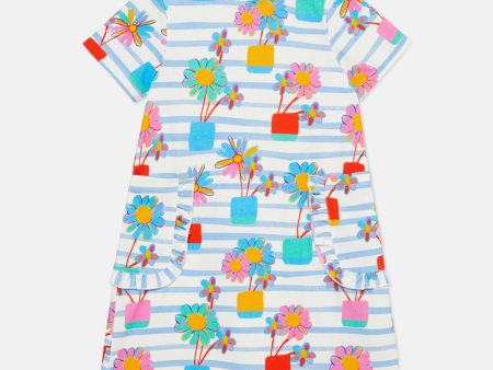 Flower Stripe Kids Dress Supply