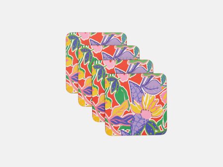 Floweret Coaster Set 4 Cheap