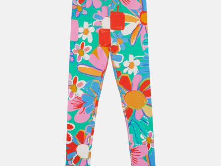 Flower Pots Kids Legging For Discount